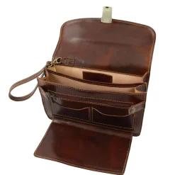 Leather Handy Wrist bag