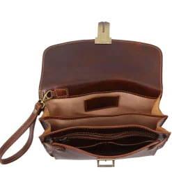 Leather Handy Wrist bag