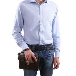 Leather Handy Wrist bag