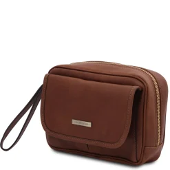 Leather Handy Wrist bag for men