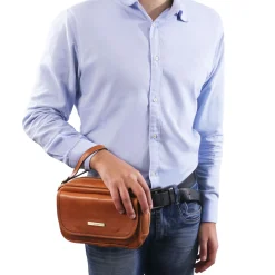 Leather Handy Wrist bag for men