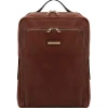 Leather Laptop Backpack