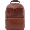 Leather Laptop Backpack