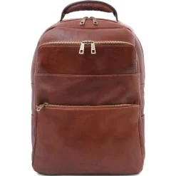 Leather Laptop Backpack