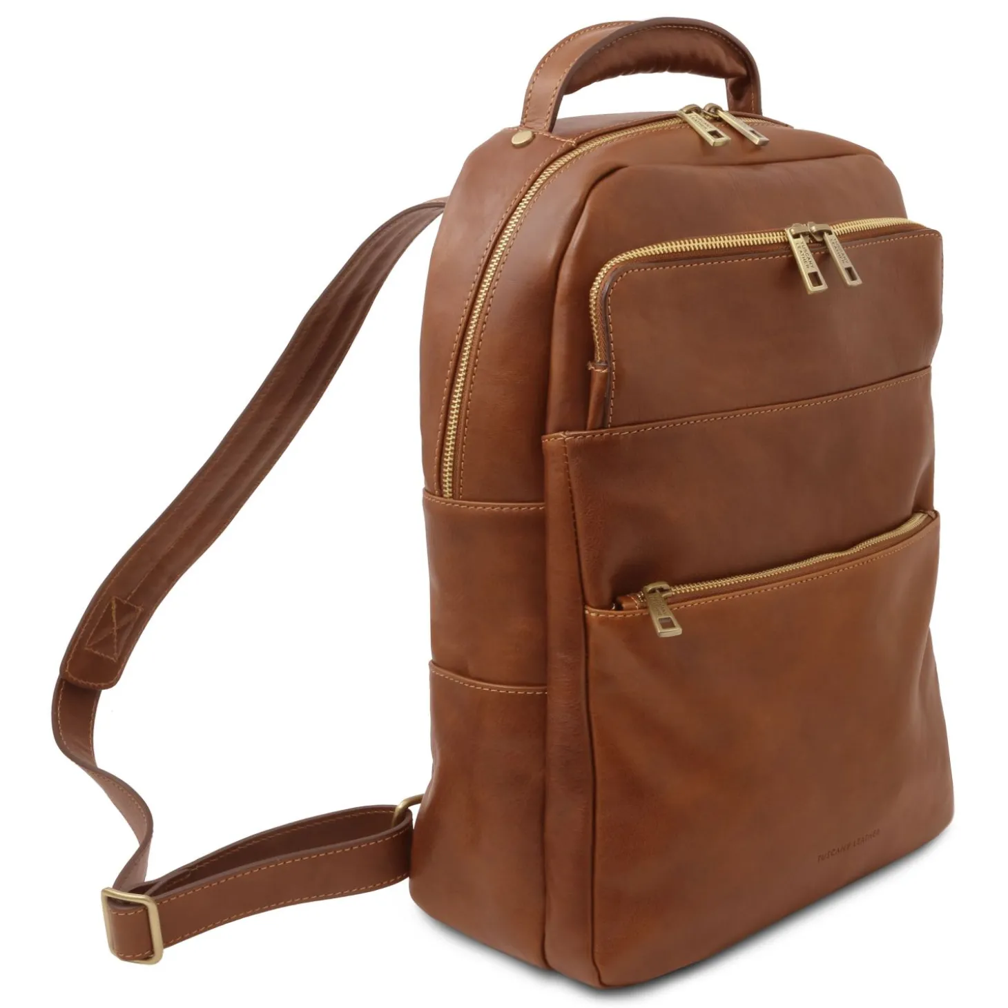 Leather Laptop Backpack