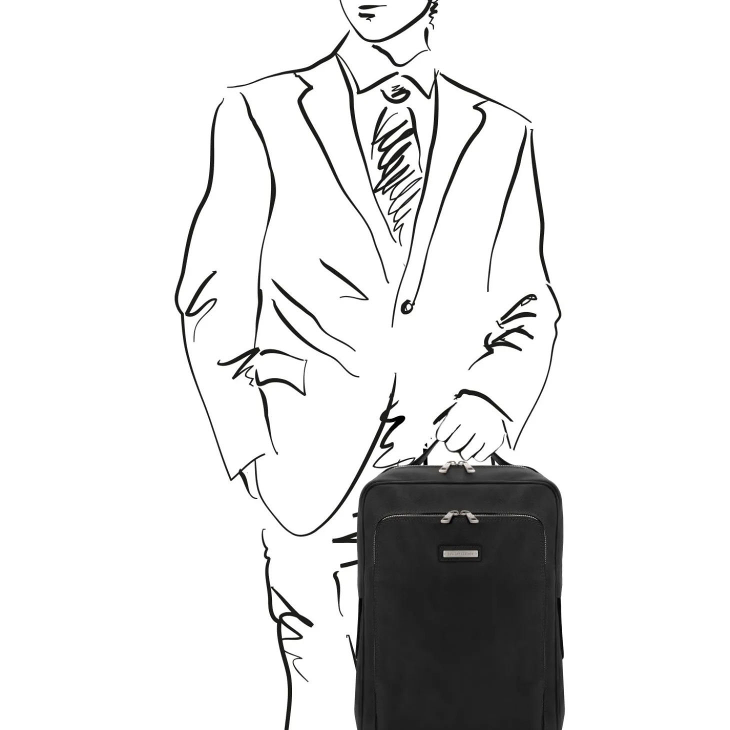 Leather Laptop Backpack