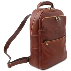 Leather Laptop Backpack