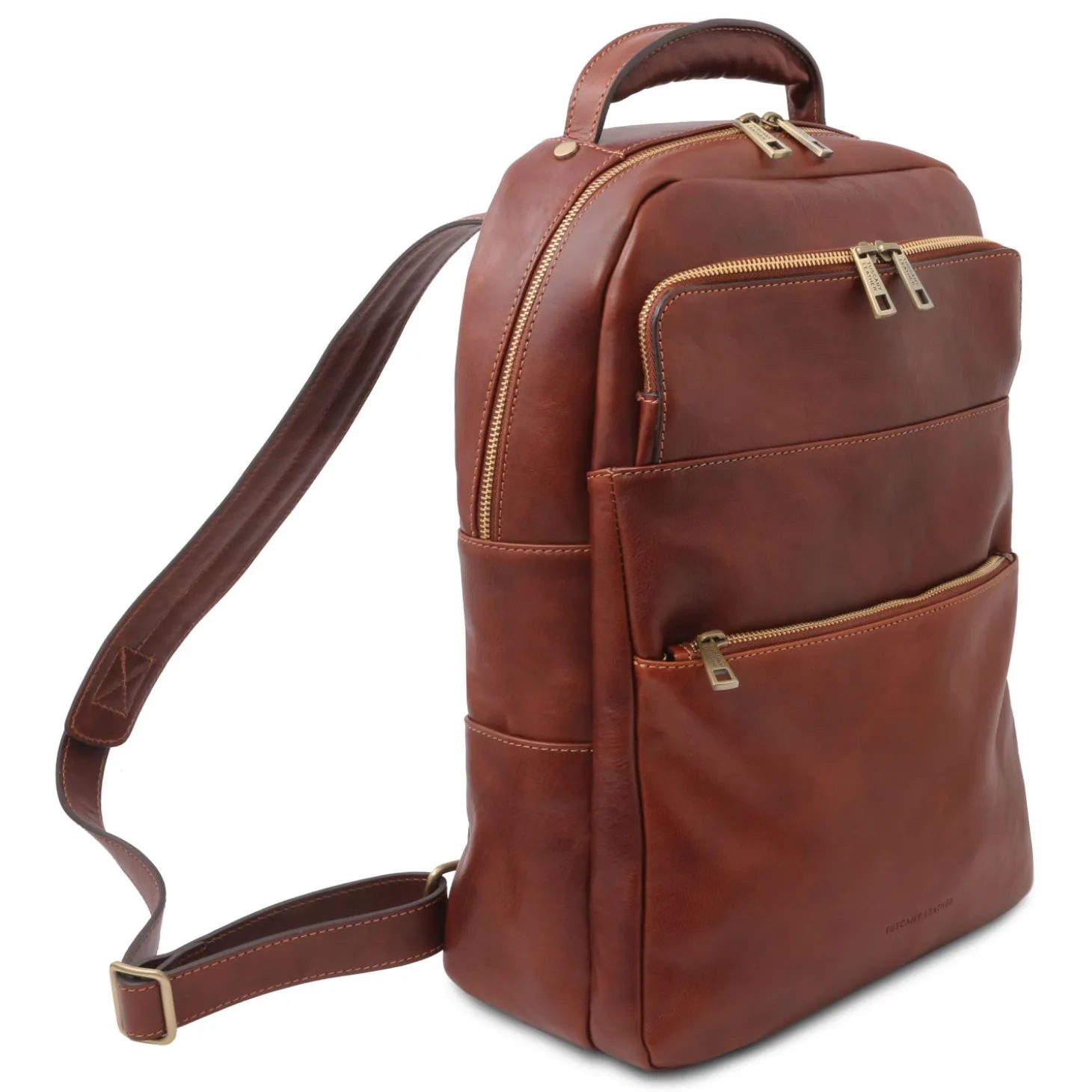 Leather Laptop Backpack