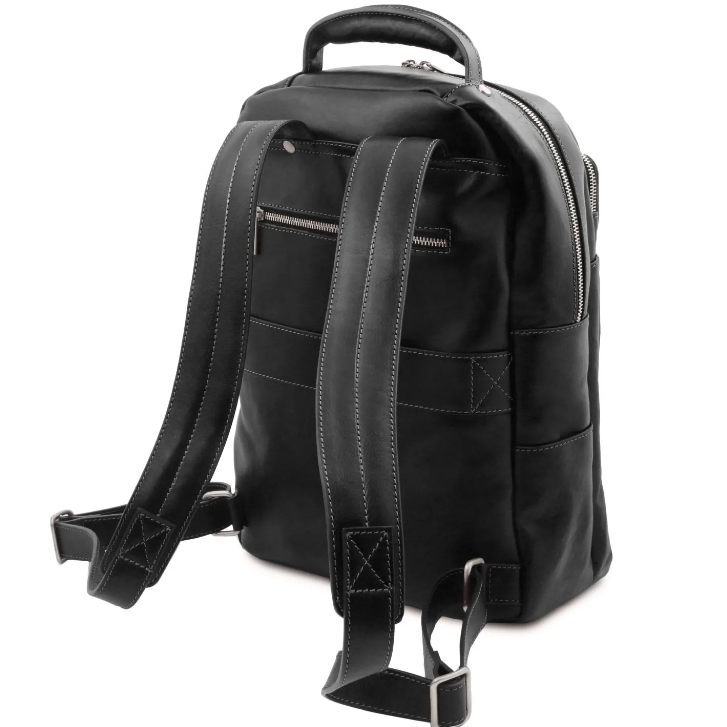 Leather Laptop Backpack