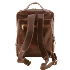 Leather Laptop Backpack