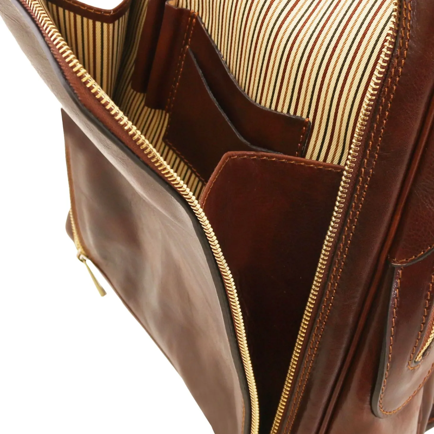 Leather Laptop Backpack