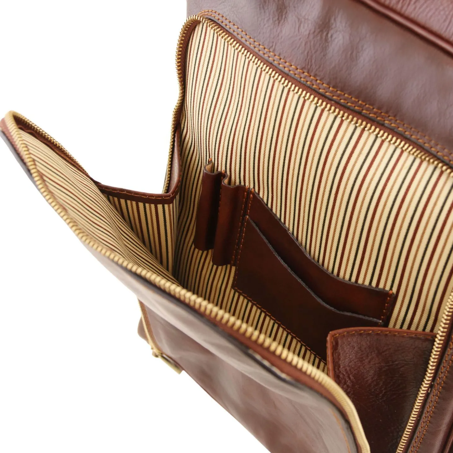 Leather Laptop Backpack
