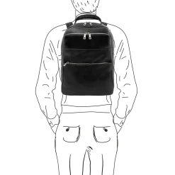 Leather Laptop Backpack