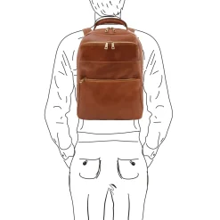 Leather Laptop Backpack