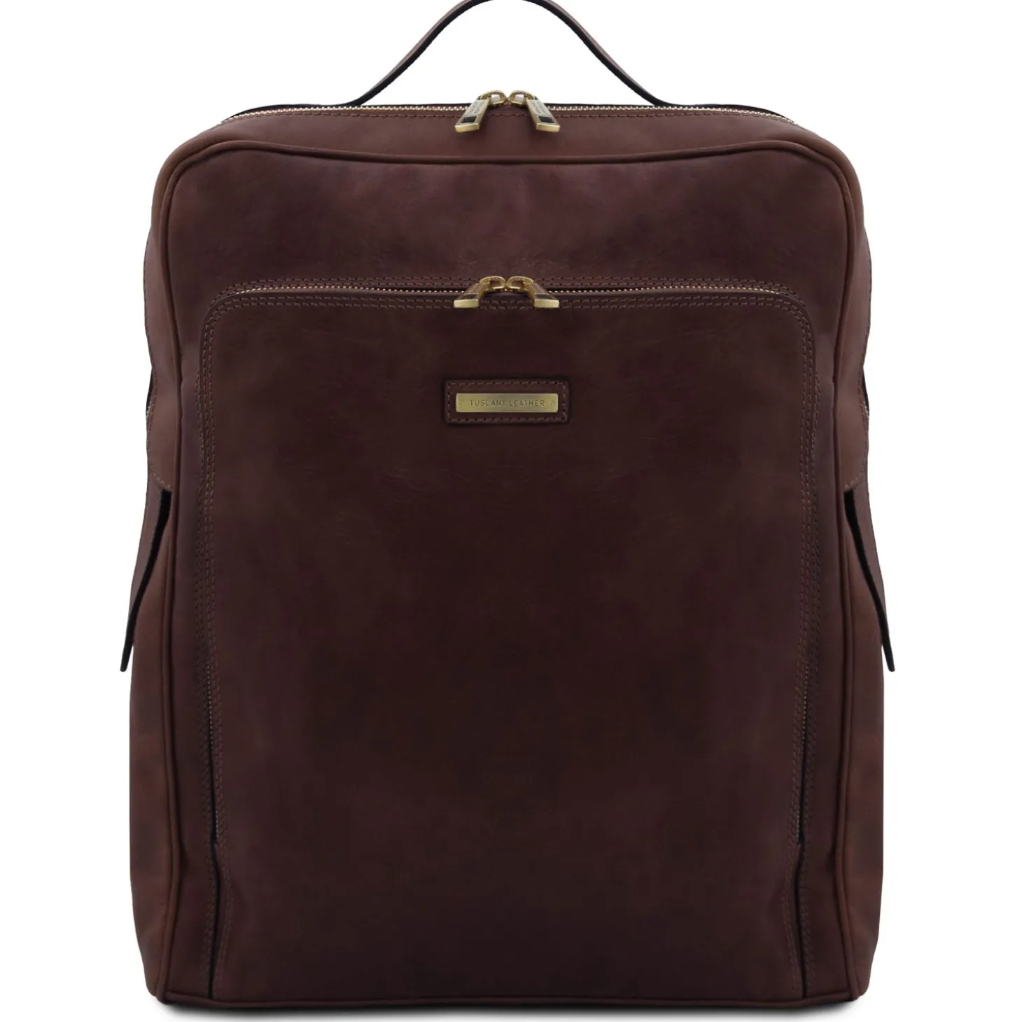 Leather Laptop Backpack - Large Size