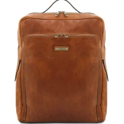 Leather Laptop Backpack - Large Size