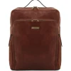 Leather Laptop Backpack - Large Size