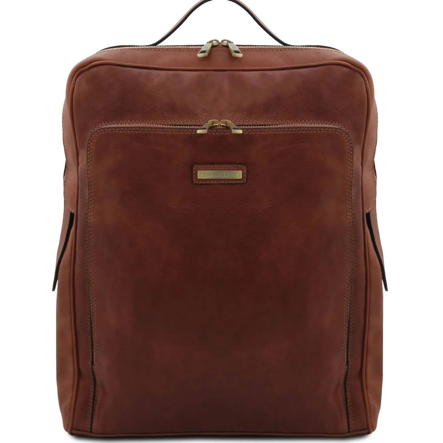 Leather Laptop Backpack - Large Size