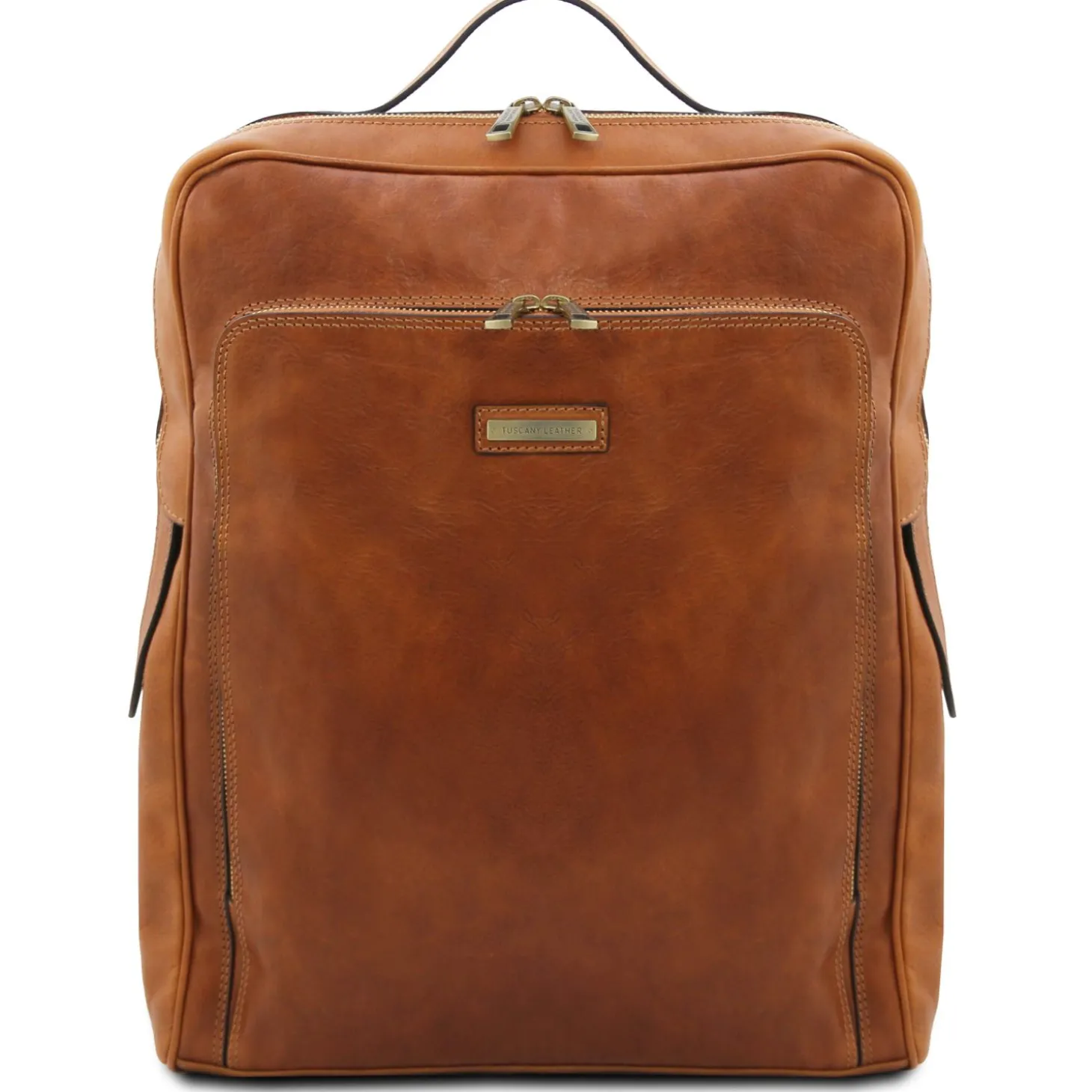 Leather Laptop Backpack - Large Size