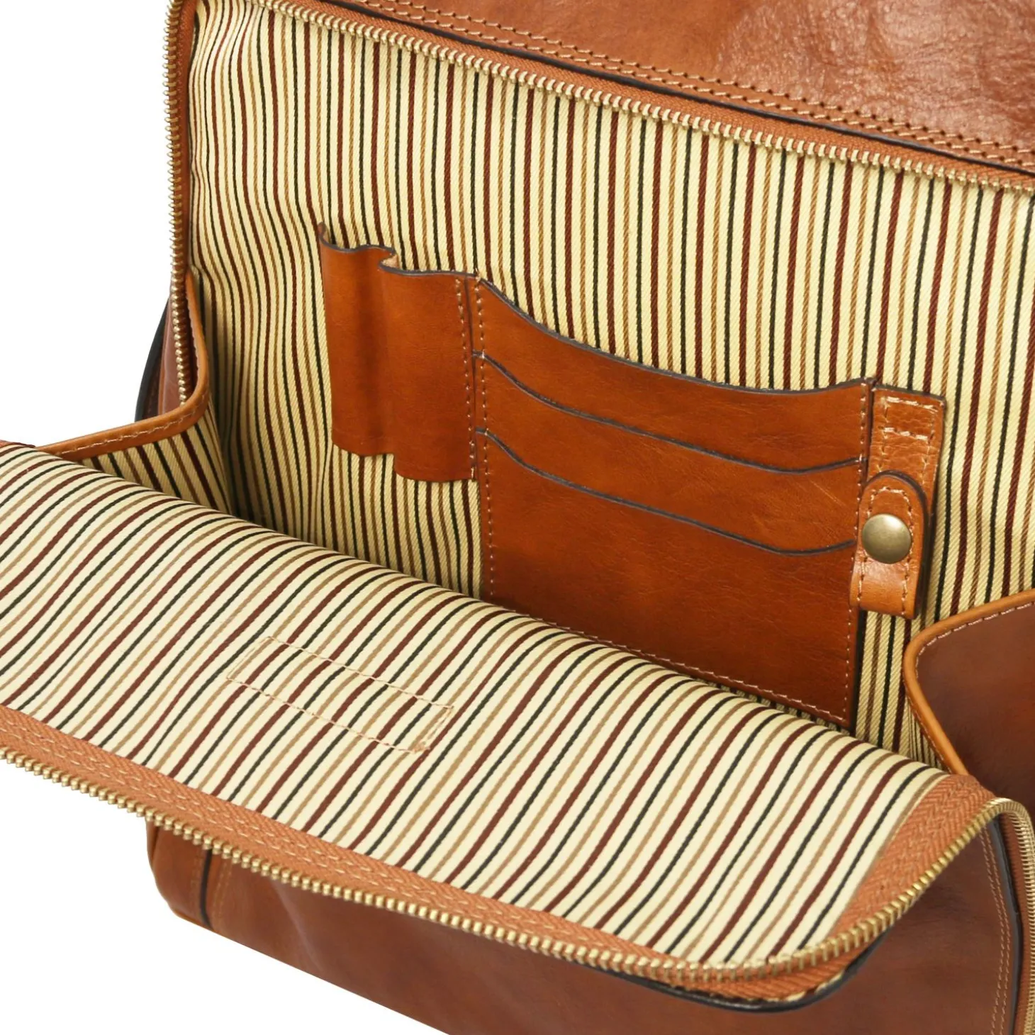 Leather Laptop Backpack - Large Size