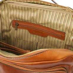 Leather Laptop Backpack - Large Size