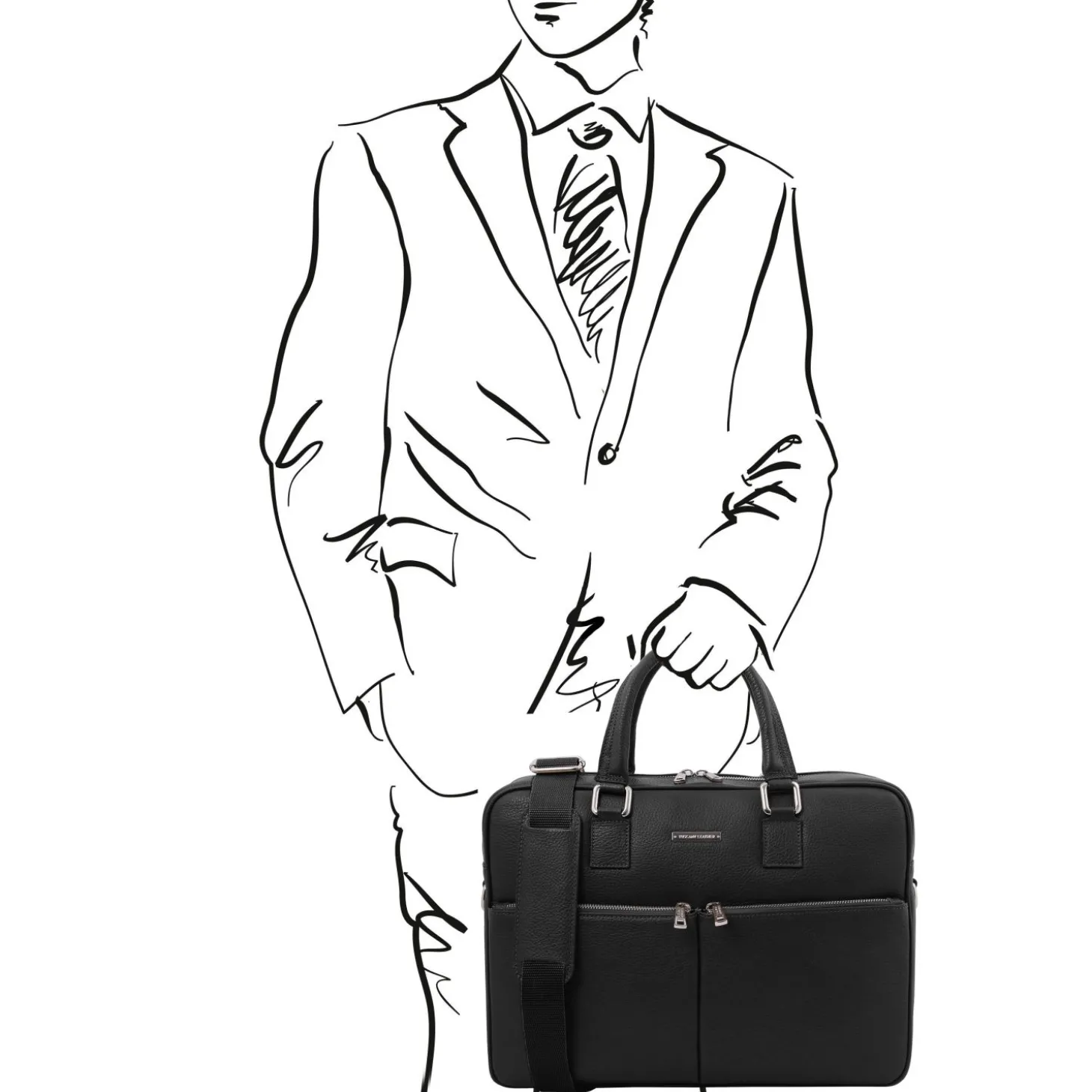 Leather Laptop Briefcase