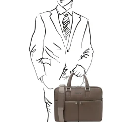 Leather Laptop Briefcase