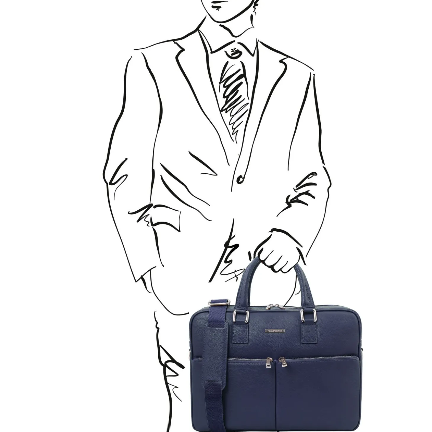 Leather Laptop Briefcase