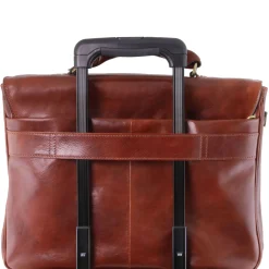 Leather Multi Compartment TL SMART Laptop Briefcase