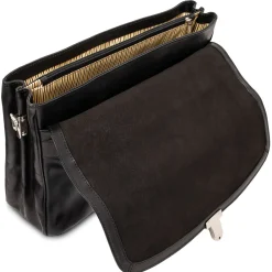 Leather Multi Compartment TL SMART Laptop Briefcase