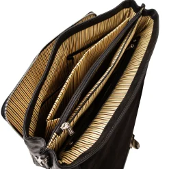 Leather Multi Compartment TL SMART Laptop Briefcase