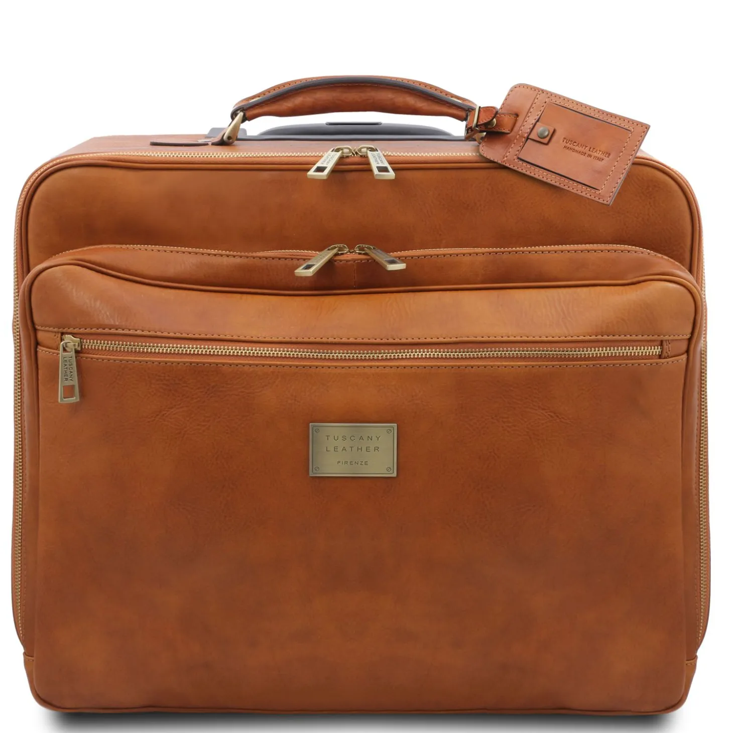 Leather Pilot Case With two Wheels