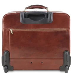 Leather Pilot Case With two Wheels