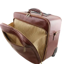 Leather Pilot Case With two Wheels