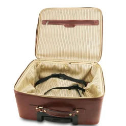 Leather Pilot Case With two Wheels