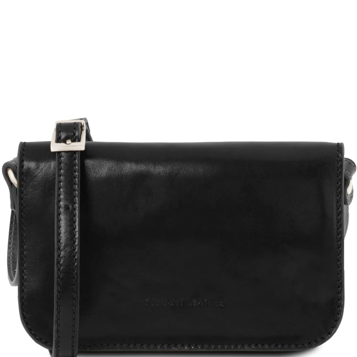 Leather Shoulder bag With Flap