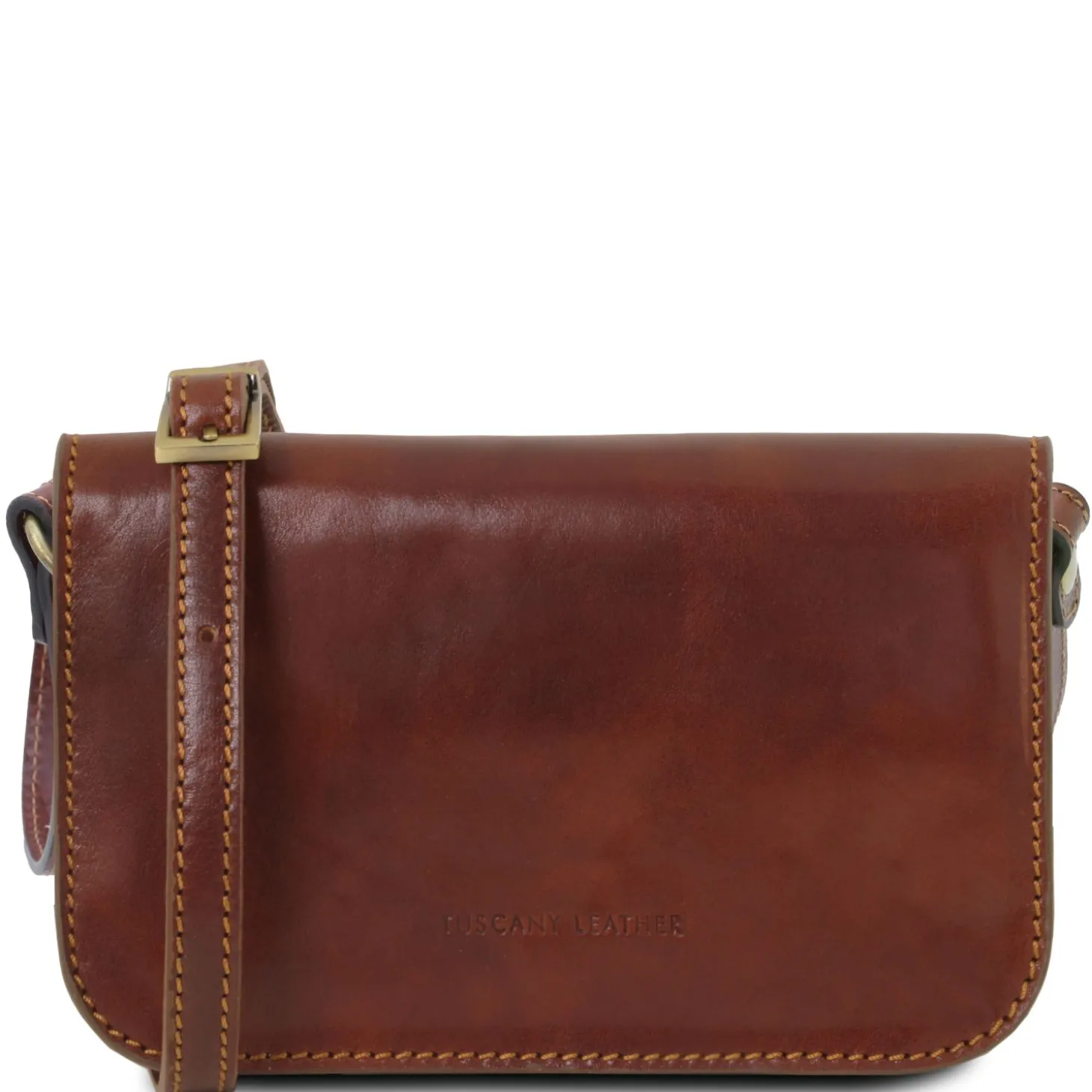 Leather Shoulder bag With Flap