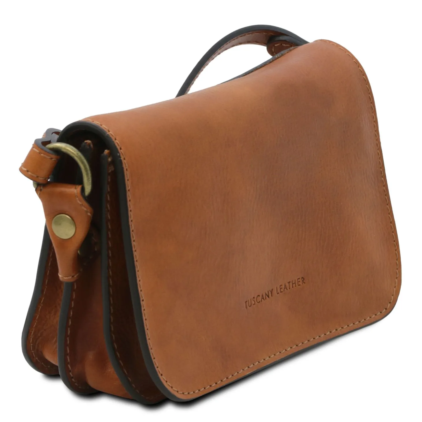 Leather Shoulder bag With Flap