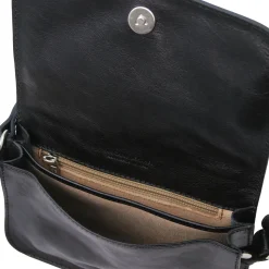 Leather Shoulder bag With Flap