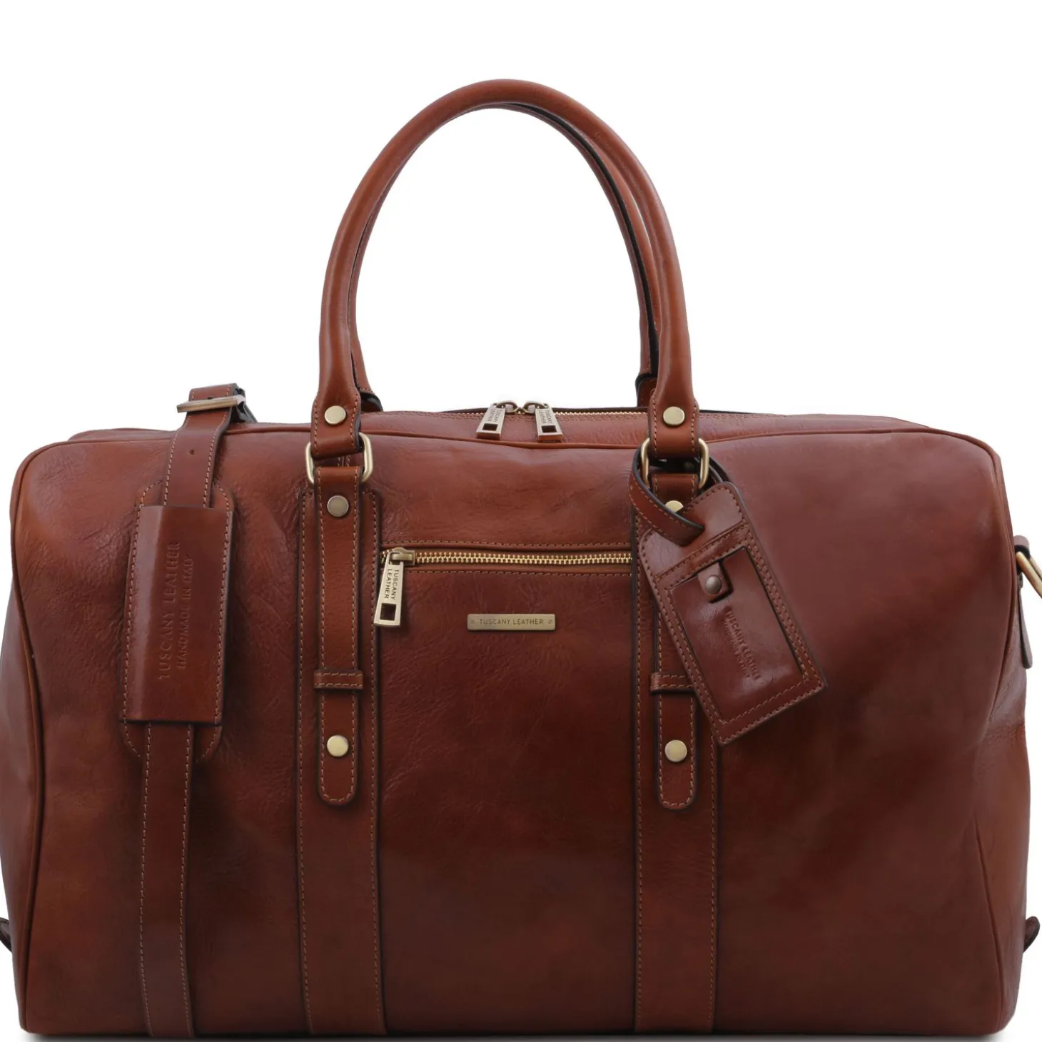 Leather Travel bag With Front Pocket