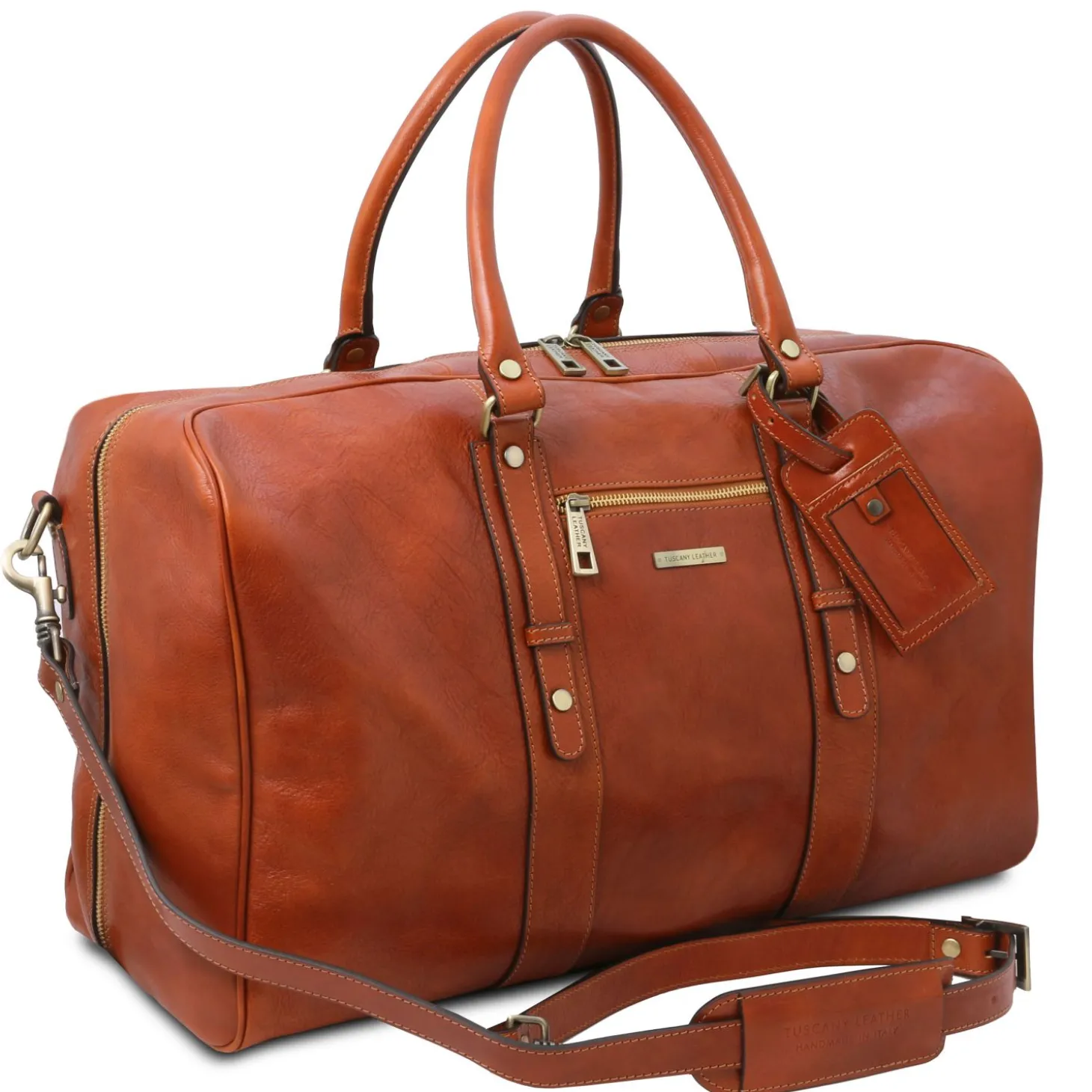 Leather Travel bag With Front Pocket