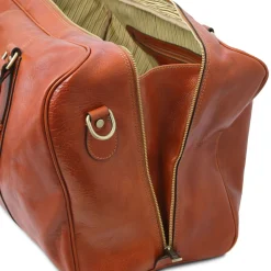 Leather Travel bag With Front Pocket