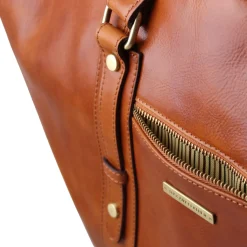 Leather Travel bag With Front Pocket