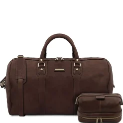 Leather Travel Duffle bag and Leather Toilet bag