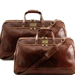 Leather Trolley Travel set