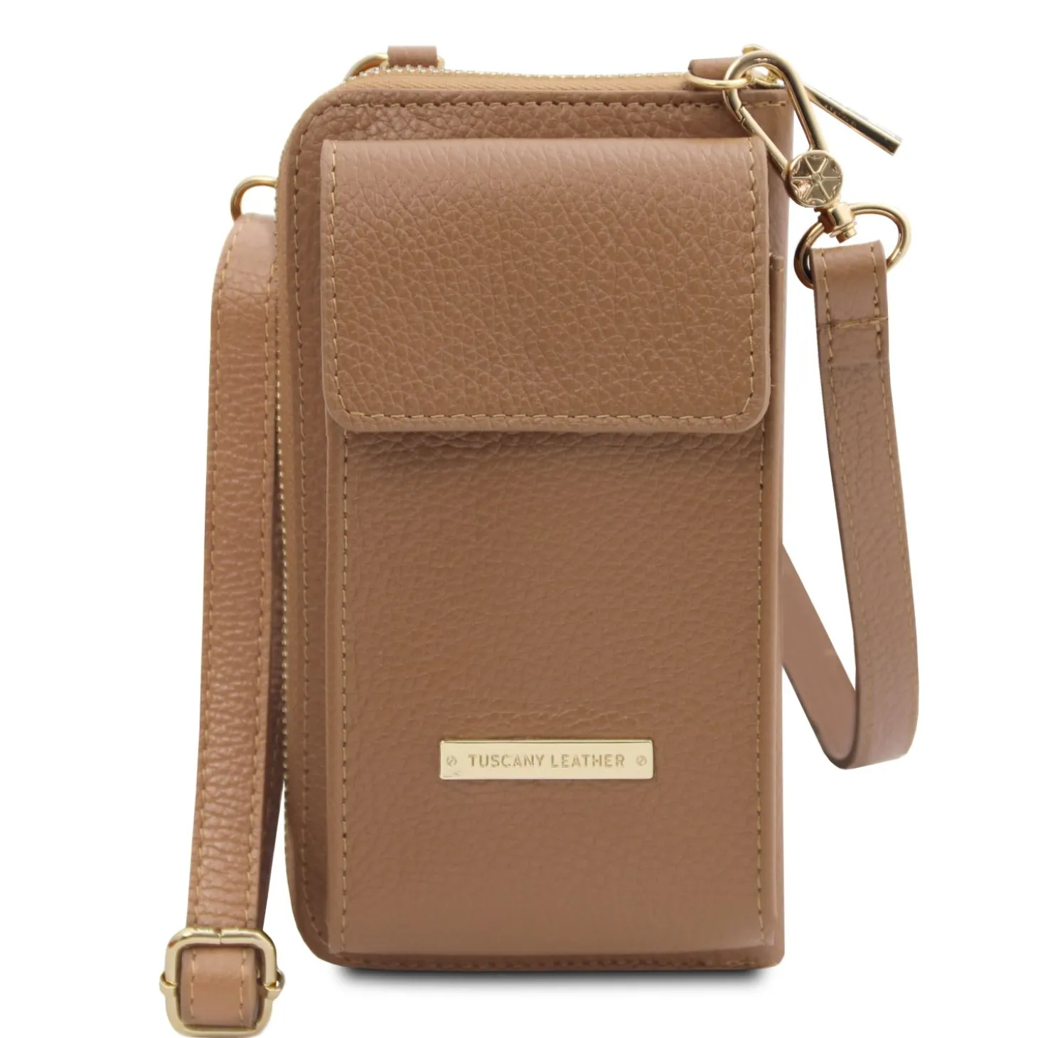 Leather Wallet/phone Holder With Strap