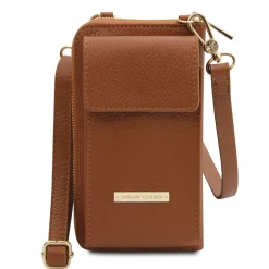 Leather Wallet/phone Holder With Strap