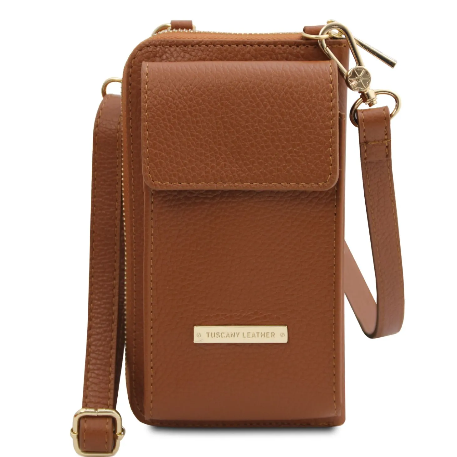 Leather Wallet/phone Holder With Strap