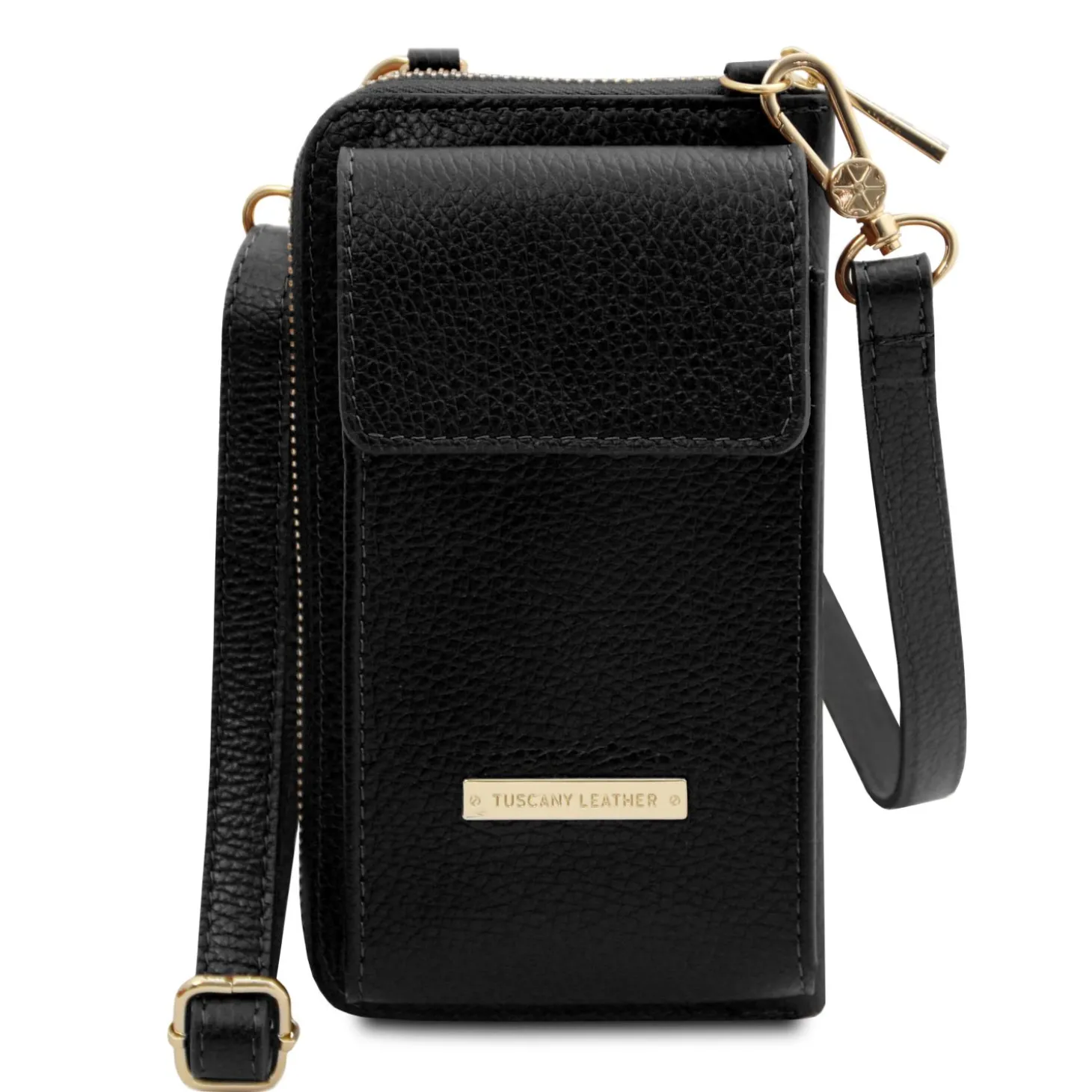 Leather Wallet/phone Holder With Strap