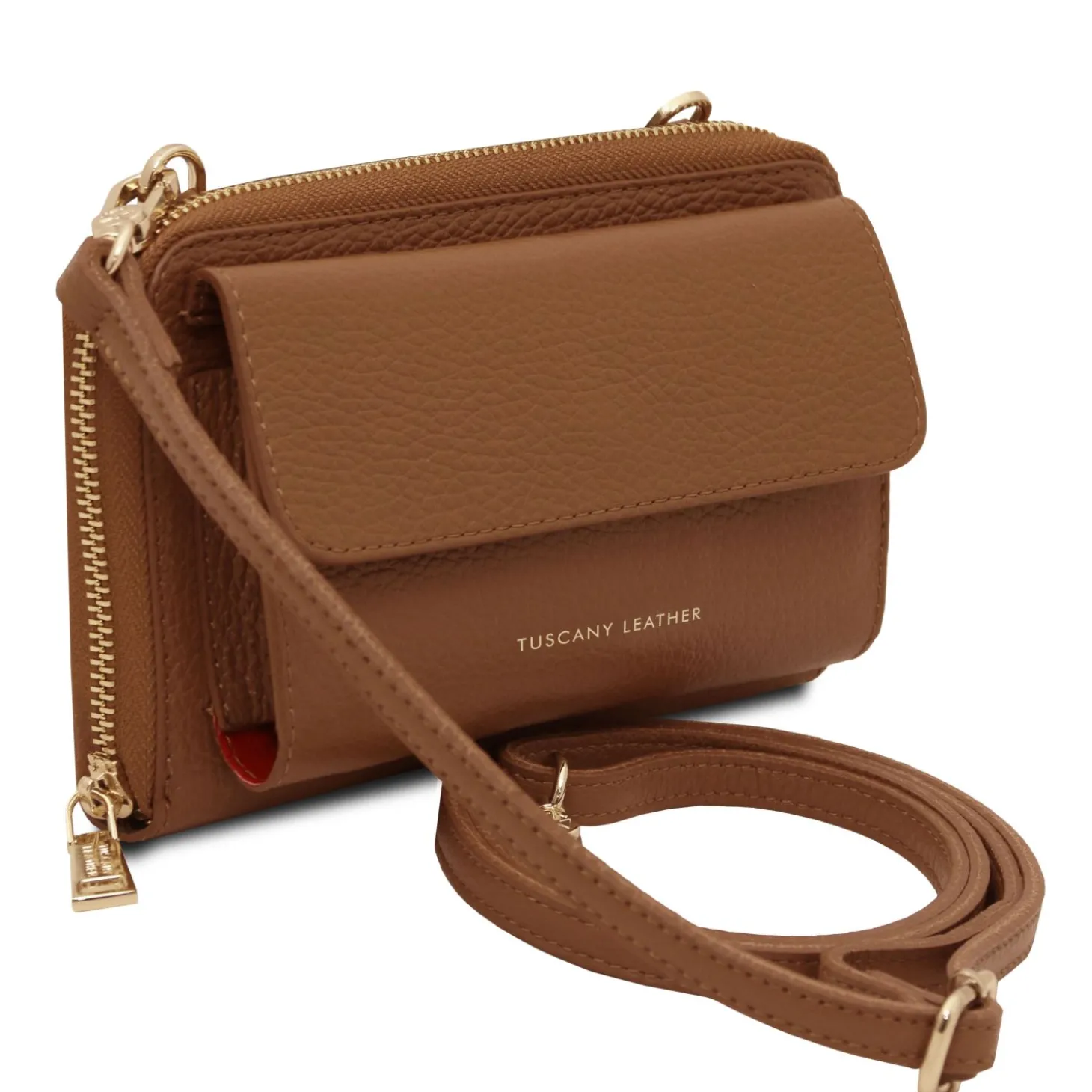 Leather Wallet/phone Holder With Strap
